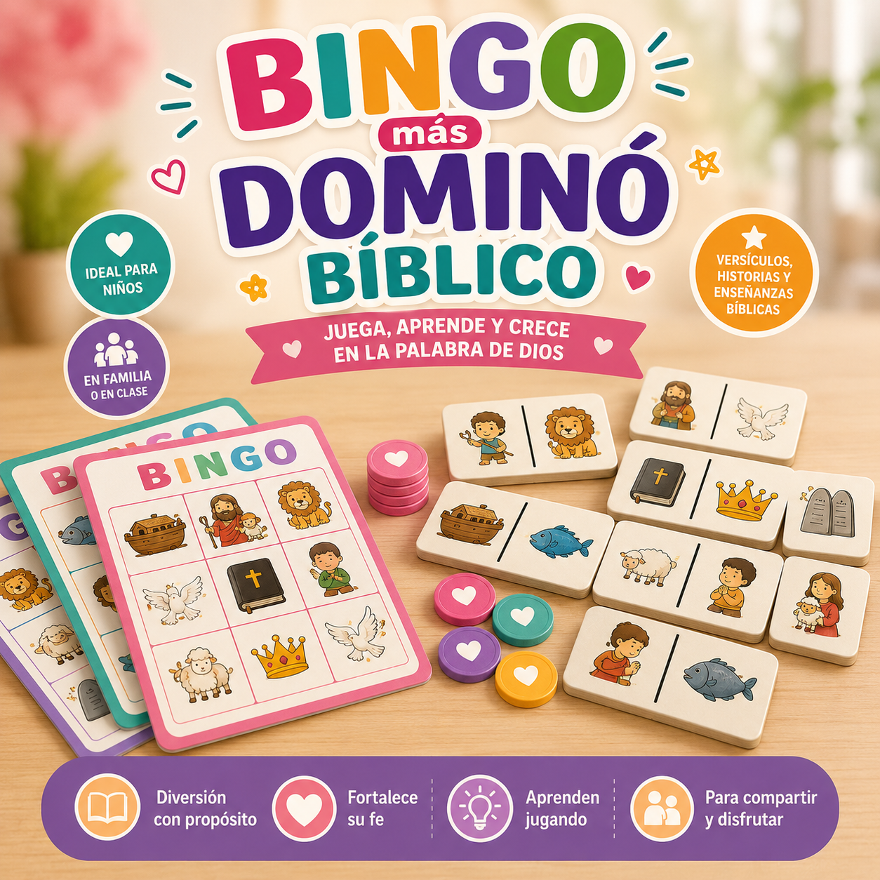 Bingo + Dominó bíblico